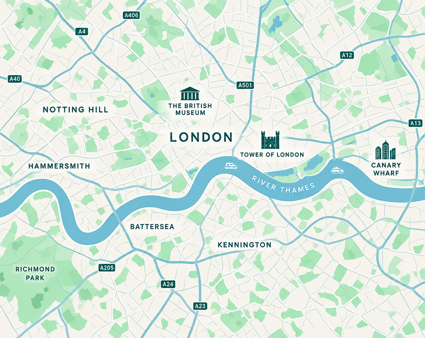 Map of the areas we cover across London